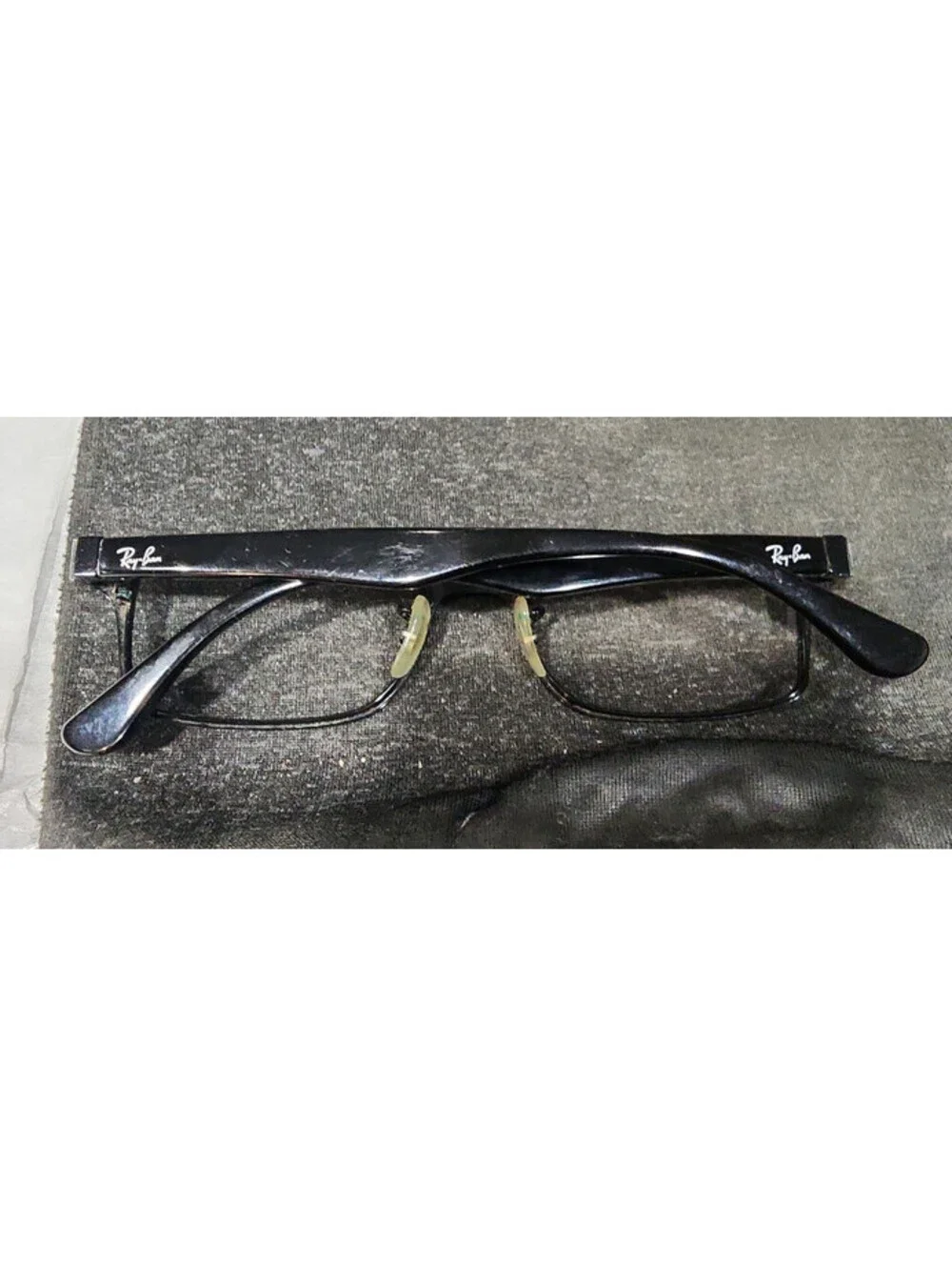 Ray Ban RB6238 2509 Black Metal Rectangle Eyeglasses 53-17 145 SA